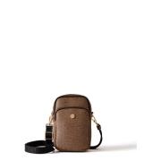 Borbonese Vite Crossbody Mobilväska Brown, Dam