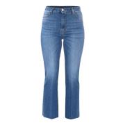 Kocca Cropped Jeans Blue, Dam