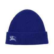 Burberry EKD Broderad Cashmere Beanie Mössa Blue, Herr