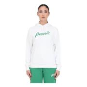 Puma Hoodies White, Dam