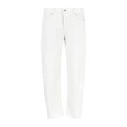 Armani Exchange Off White Straight Leg Jeans Beige, Herr