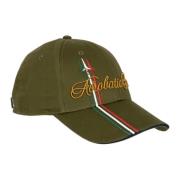 Aeronautica Militare Broderade Tricolor Pilar Keps Grön Green, Unisex