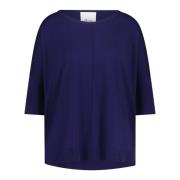 Allude Round-neck Knitwear Blue, Dam