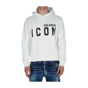 Dsquared2 Icon Hoodie - Vit White, Herr