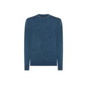 RRD Techno Wash Round Blue Crewneck Tröja Blue, Herr