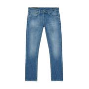 Dondup Slim-Fit Denim Jeans Ss23 Blue, Herr