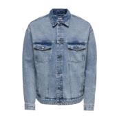 Only & Sons Denim Jacka Blue, Herr