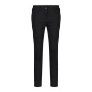 Luisa Cerano Skinny Trousers Black, Dam