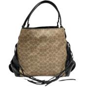 Coach Pre-owned Pre-owned Canvas axelremsvskor Brown, Dam