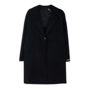 Iblues Single-Breasted Coats Black, Dam