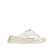 Calvin Klein Flip Flops Beige, Dam