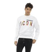 Dsquared2 Sweatshirts White, Herr