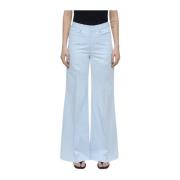 Closed Wide Trousers Blue, Dam