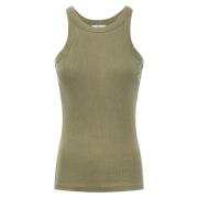 Adriano Goldschmied Sleeveless Tops Green, Dam