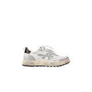 Premiata Snygga Sneakers i Vit/Grå White, Herr