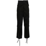 Msgm Straight Trousers Black, Herr