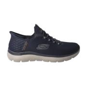 Skechers Blå Stretch Fit Sneakers med Memory Foam Blue, Herr