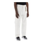 Darkpark Straight Trousers White, Herr