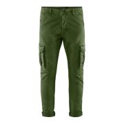 BomBoogie Slim Fit Cargo Byxor Green, Herr