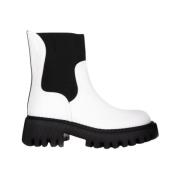 Loriblu Vita läder ankelboots White, Dam