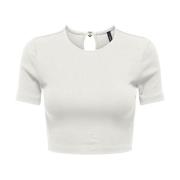 Only Klassisk T-shirt White, Dam