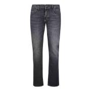 Philipp Plein Straight Jeans Black, Herr