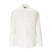 Dsquared2 Avslappnad vit T-shirt med logotyptryck White, Herr