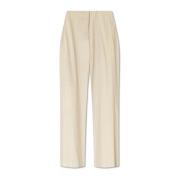 MM6 Maison Margiela Randiga byxor Beige, Dam