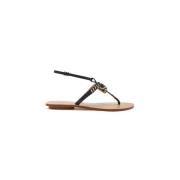 Maliparmi Flat Sandals Black, Dam