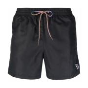 Paul Smith Svarta Logo-Patch Badshorts Black, Herr