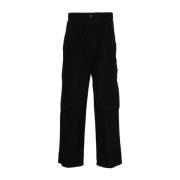 C.p. Company Straight Trousers Black, Herr