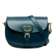 Dior Vintage Pre-owned Laeder crossbodyvskor Blue, Dam