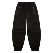 Diesel Cargobyxor i nylon twill Black, Dam