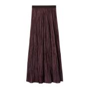 Roberto Collina Maxi Skirts Brown, Dam