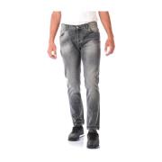 Daniele Alessandrini Klassiska Denim Jeans Gray, Herr