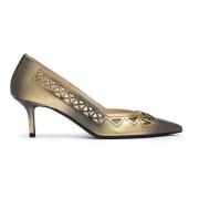 Fabi Guld Perforerade Klackpumps Multicolor, Dam