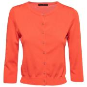 Carolina Herrera Pre-owned Pre-owned Stickat toppar Orange, Dam