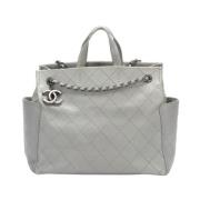 Chanel Vintage Pre-owned Laeder chanel-vskor Gray, Dam