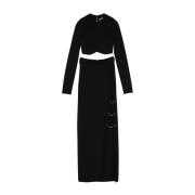 Elisabetta Franchi Maxi Dresses Black, Dam