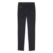 Diesel Slim Svart Denim Jeans Black, Herr