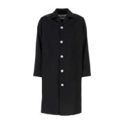 Jil Sander Single-Breasted Coats Black, Herr