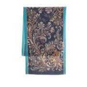 Etro Paisley Print Sjal Med Fransad Kant Multicolor, Herr