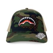 Sprayground Multifärgad rutig camo hatt Green, Herr