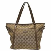 Gucci Vintage Pre-owned Canvas gucci-vskor Brown, Dam