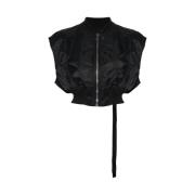 Rick Owens Nylon Taffeta Väst Black, Dam