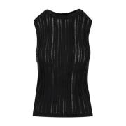 Mauro Grifoni Sleeveless Tops Black, Dam