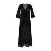 Semicouture Maxi Dresses Black, Dam