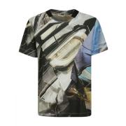 Helmut Lang Tryckt T-shirt Multicolor, Herr