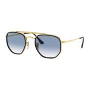 Ray-Ban Marshal II Sungles - Gold Black/Blue Shaded Yellow, Unisex