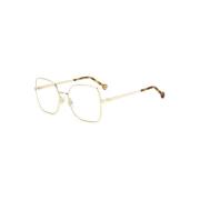 Carolina Herrera Vitguld Statement Glasögon Yellow, Dam